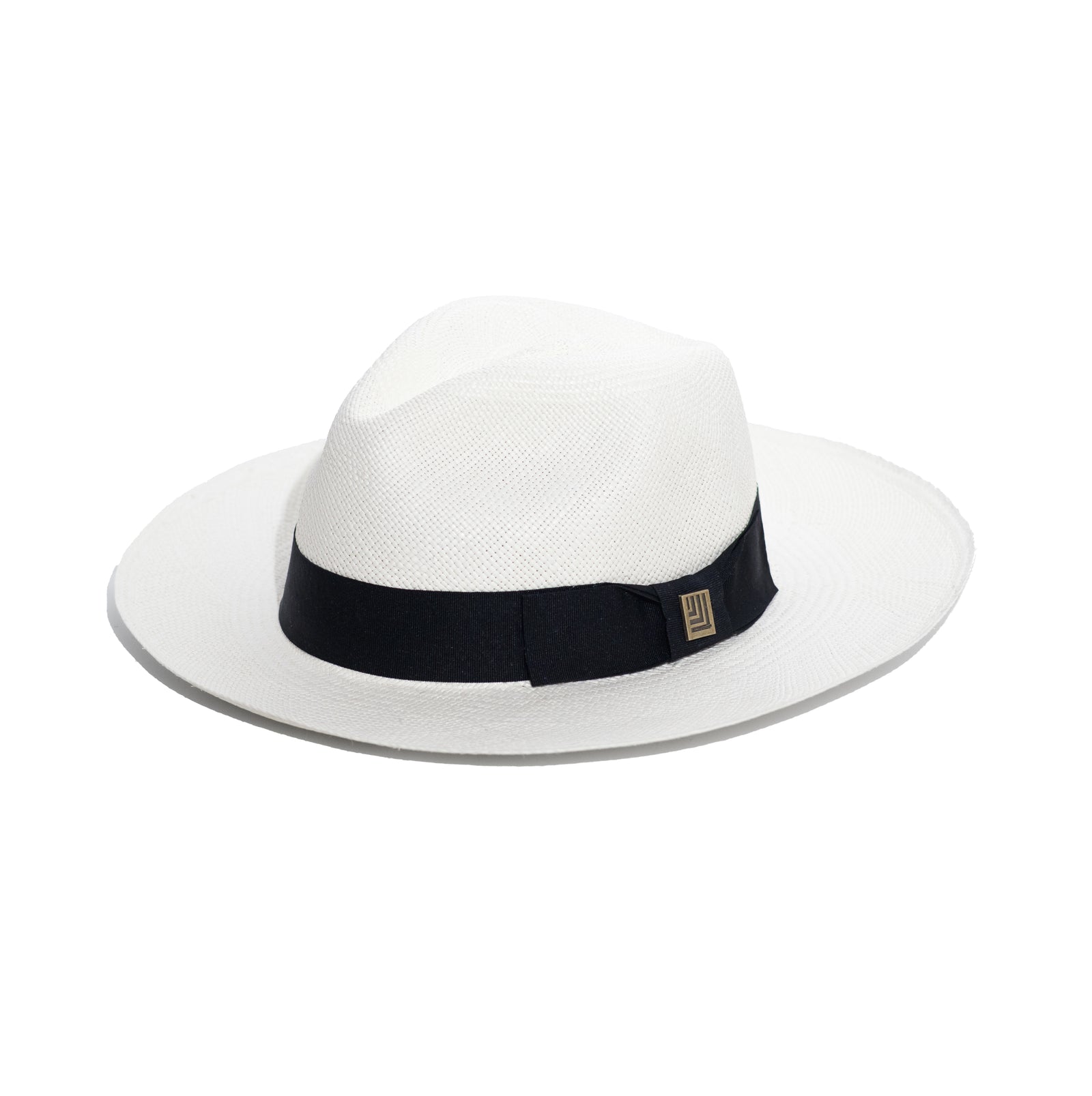 White Panama Hat | Black Band with Bow