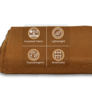 Camel - Solid Throw Blanket