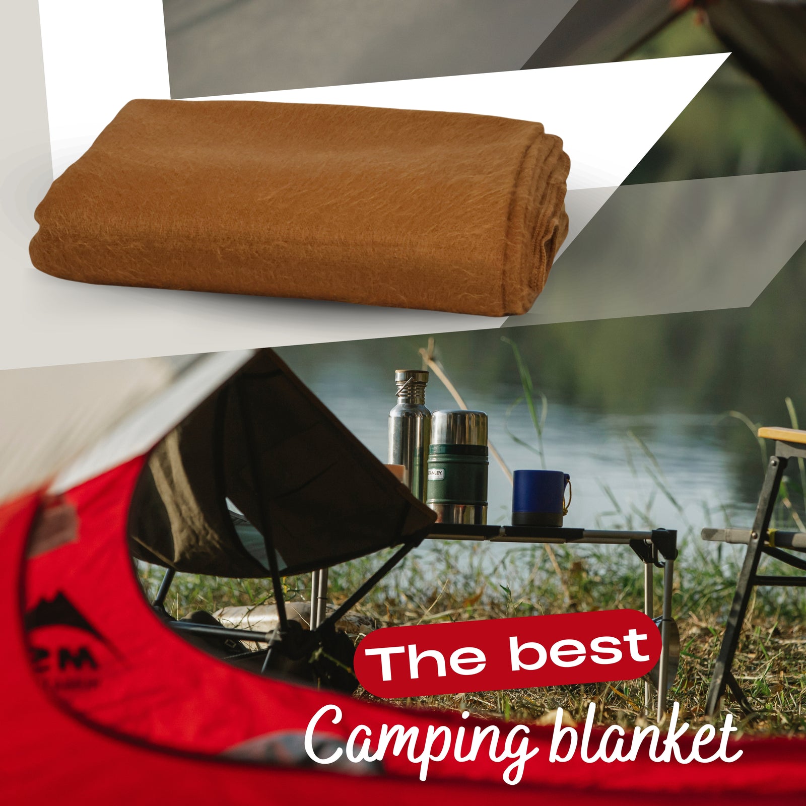 Camel - Solid Throw Blanket