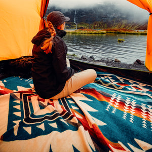 Ingapirca- Turquoise Native Blanket