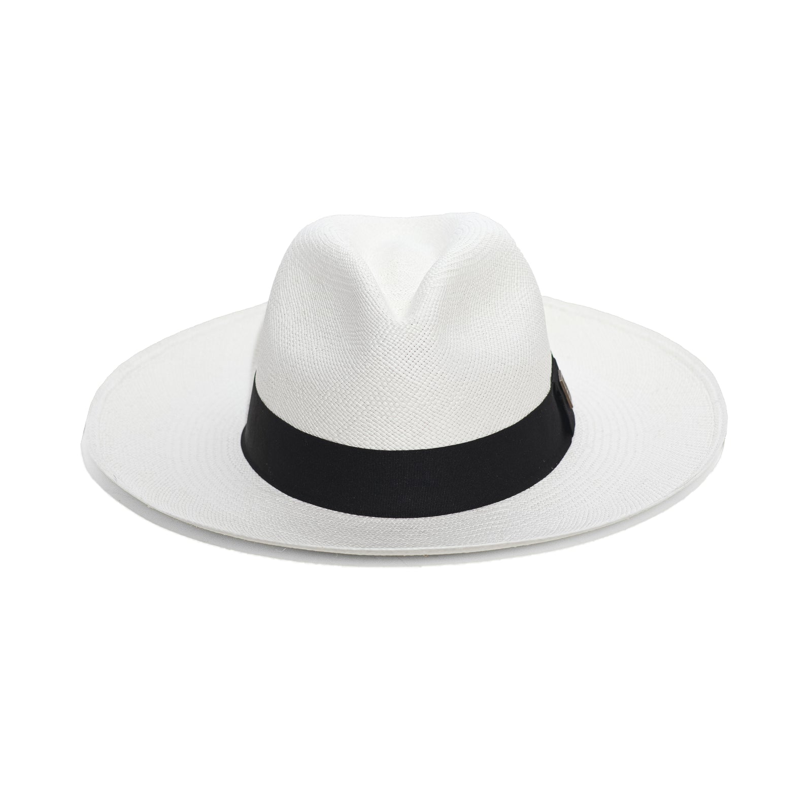 White Panama Hat | Black Band