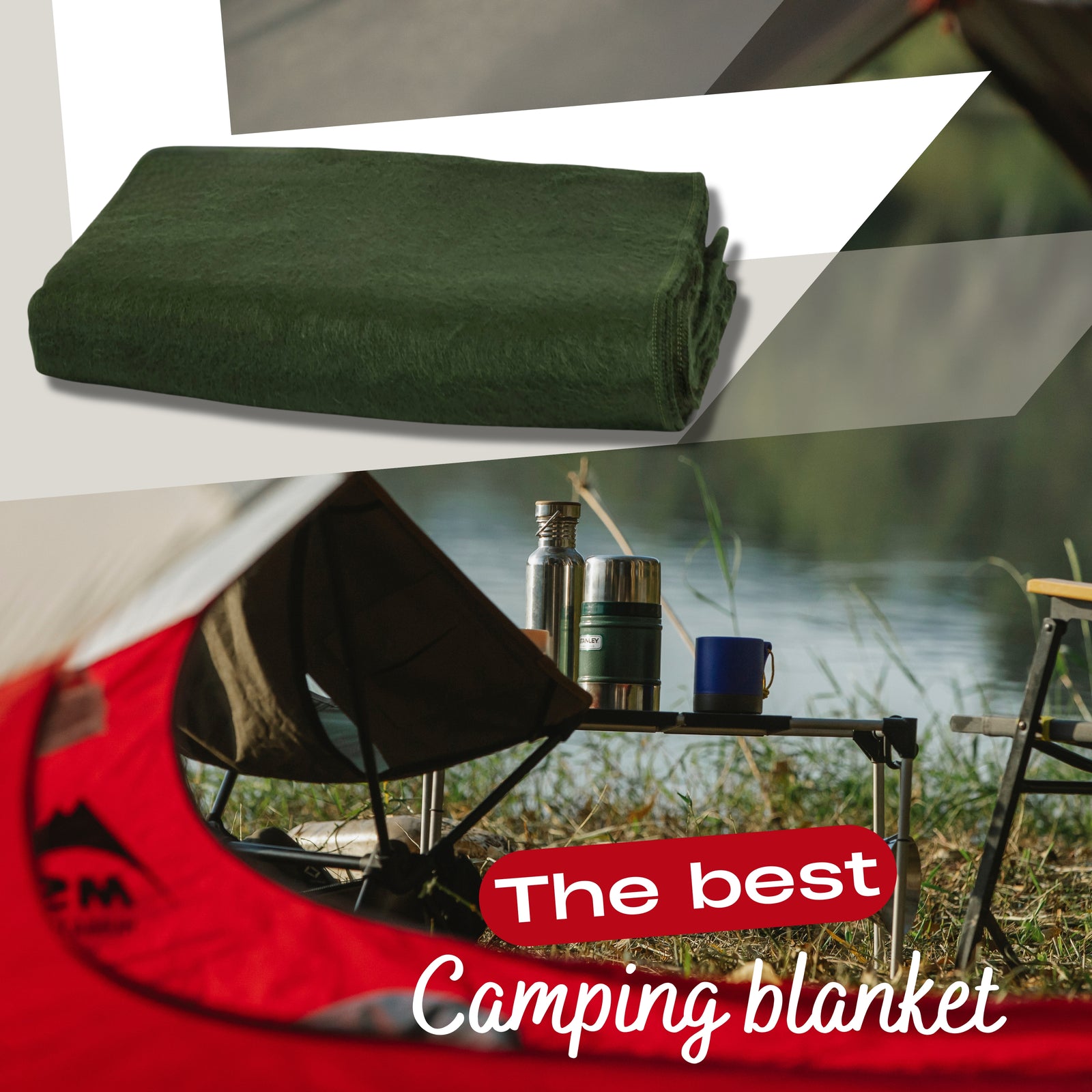 Army Green - Solid Throw Blanket