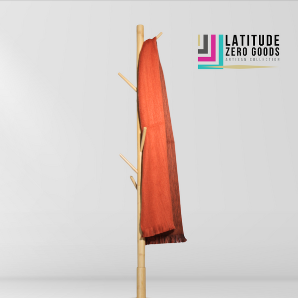 Rust Orange Alpaca Wool Scarf - Ladrillo - Latitude Zero Goods