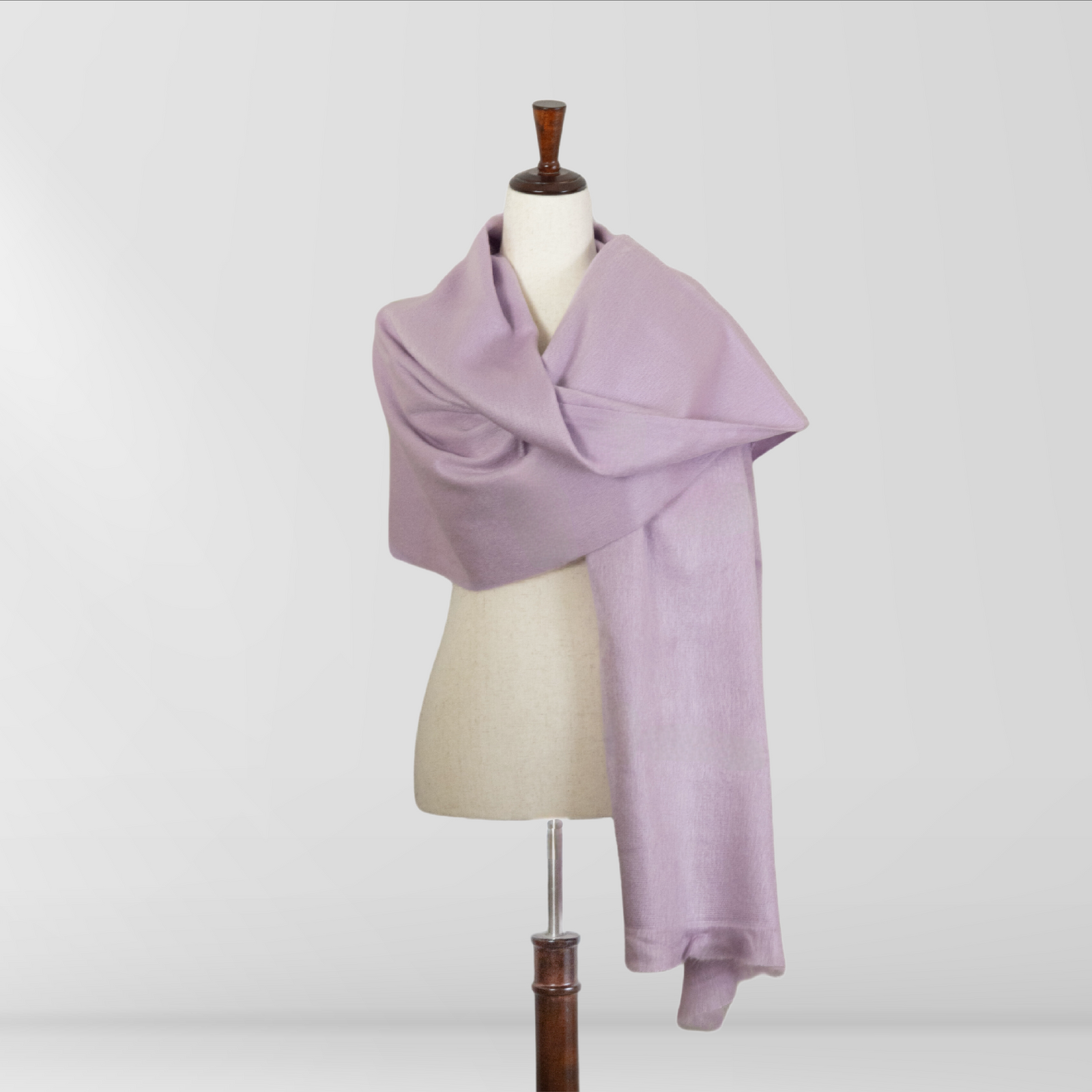 Pale Purple - Alpaca Wool Shawl