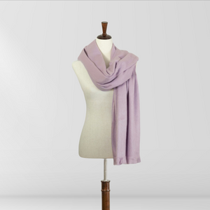 Pale Purple - Alpaca Wool Shawl - Handmade Shawl