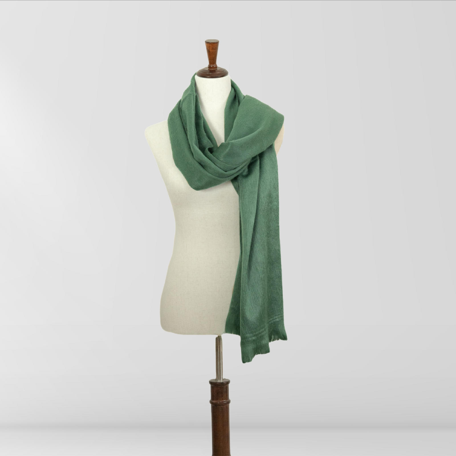 Sage Green - Alpaca Wool Shawl