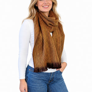 Camel Alpaca Wool Scarf - Josefa