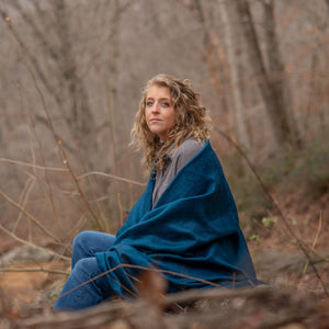 Blue - Solid Throw Blanket