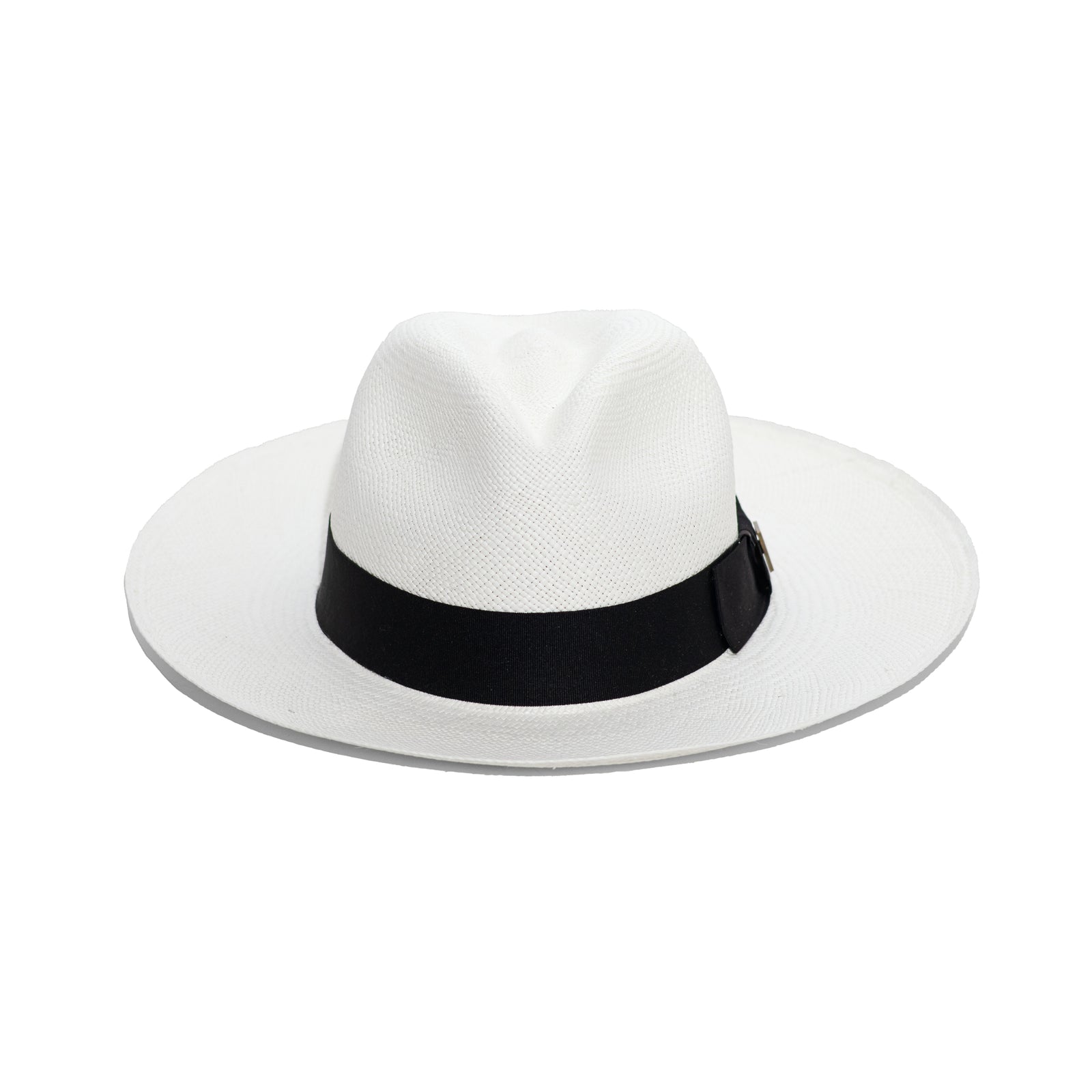 White Panama Hat | Black Band with Bow