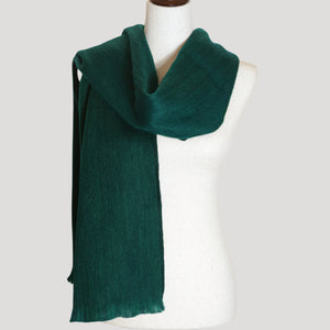 Clemencia - Green Wool Scarf