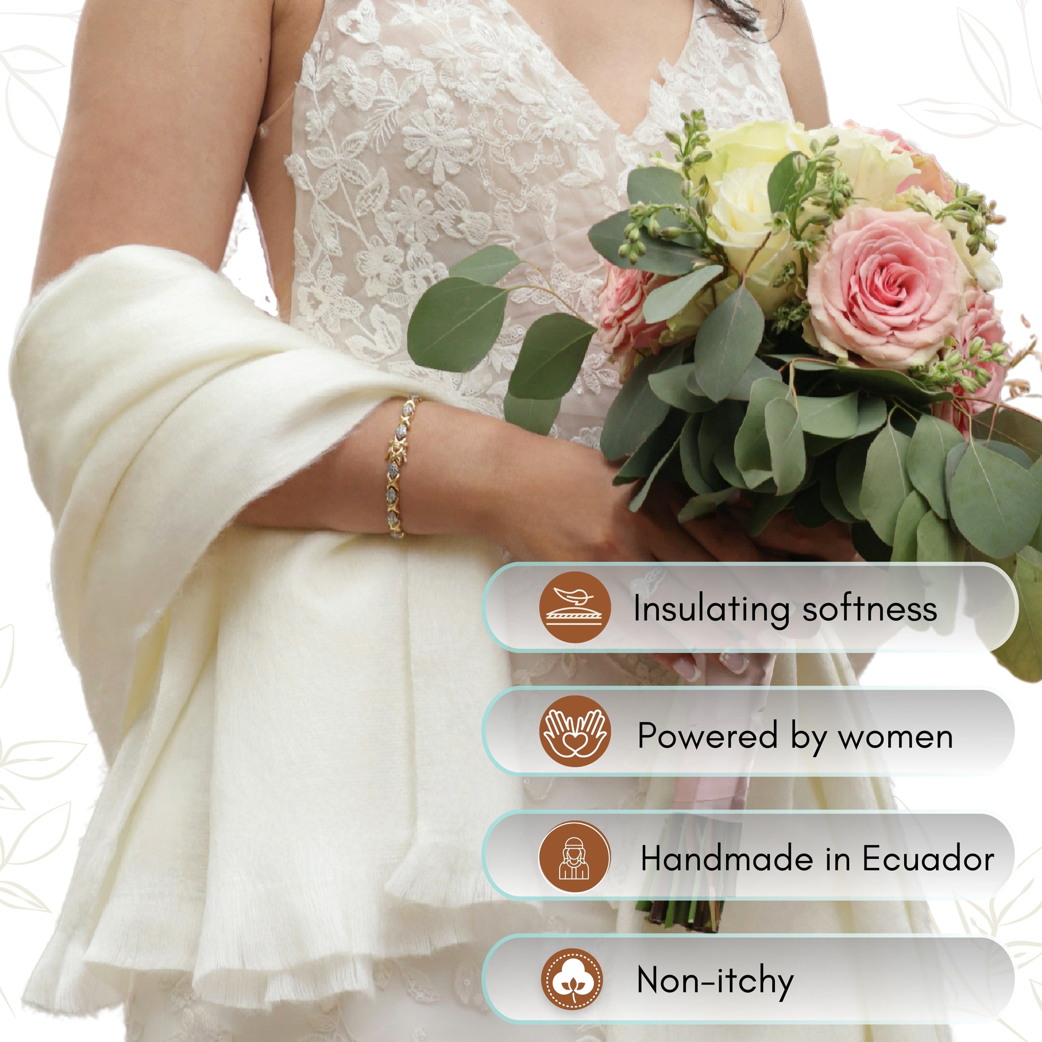 Ivory Alpaca Wool Shawl - Wedding Wrap - Latitude Zero Goods Ivory Alpaca Wool Shawl - Wedding Wrap - Latitude Zero Goods