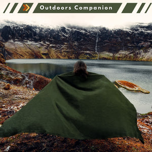 Army Green - Solid Throw Blanket