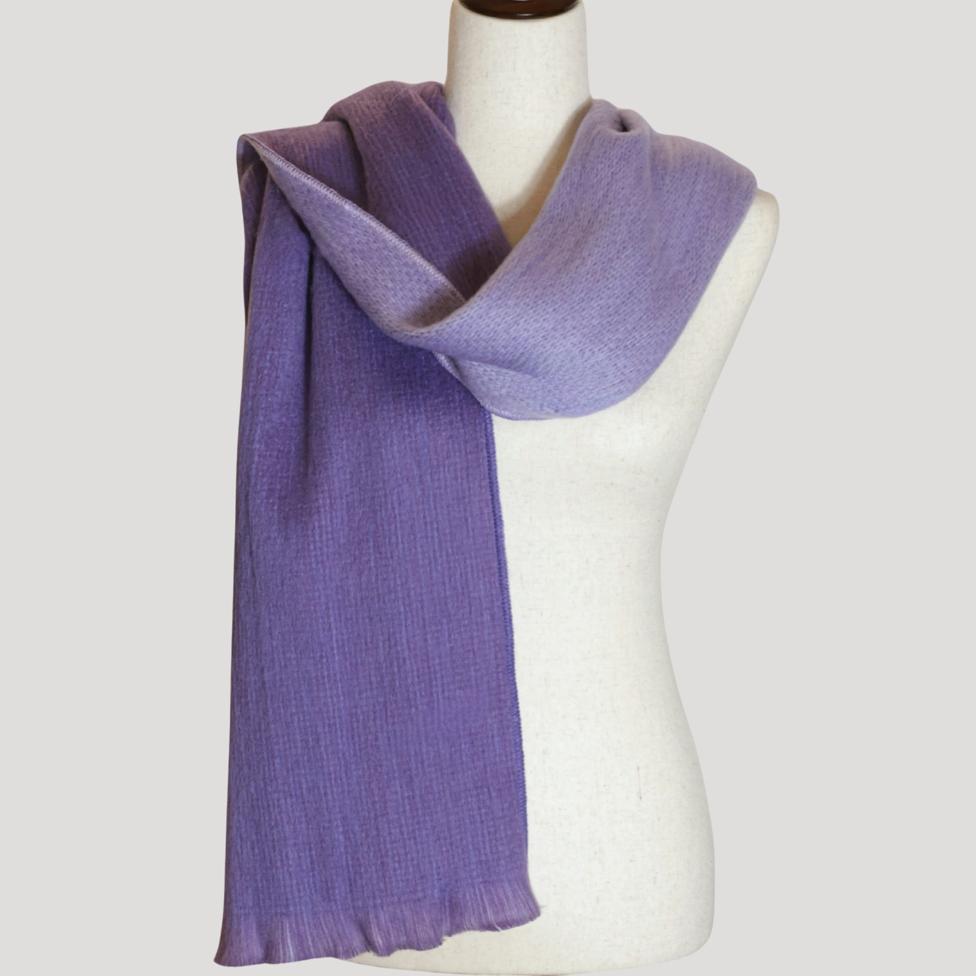 Natalia - Purple Reversible Scarf