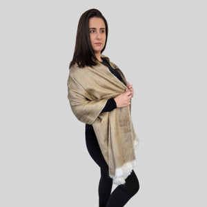 Colibri - Beige Wool Shawl